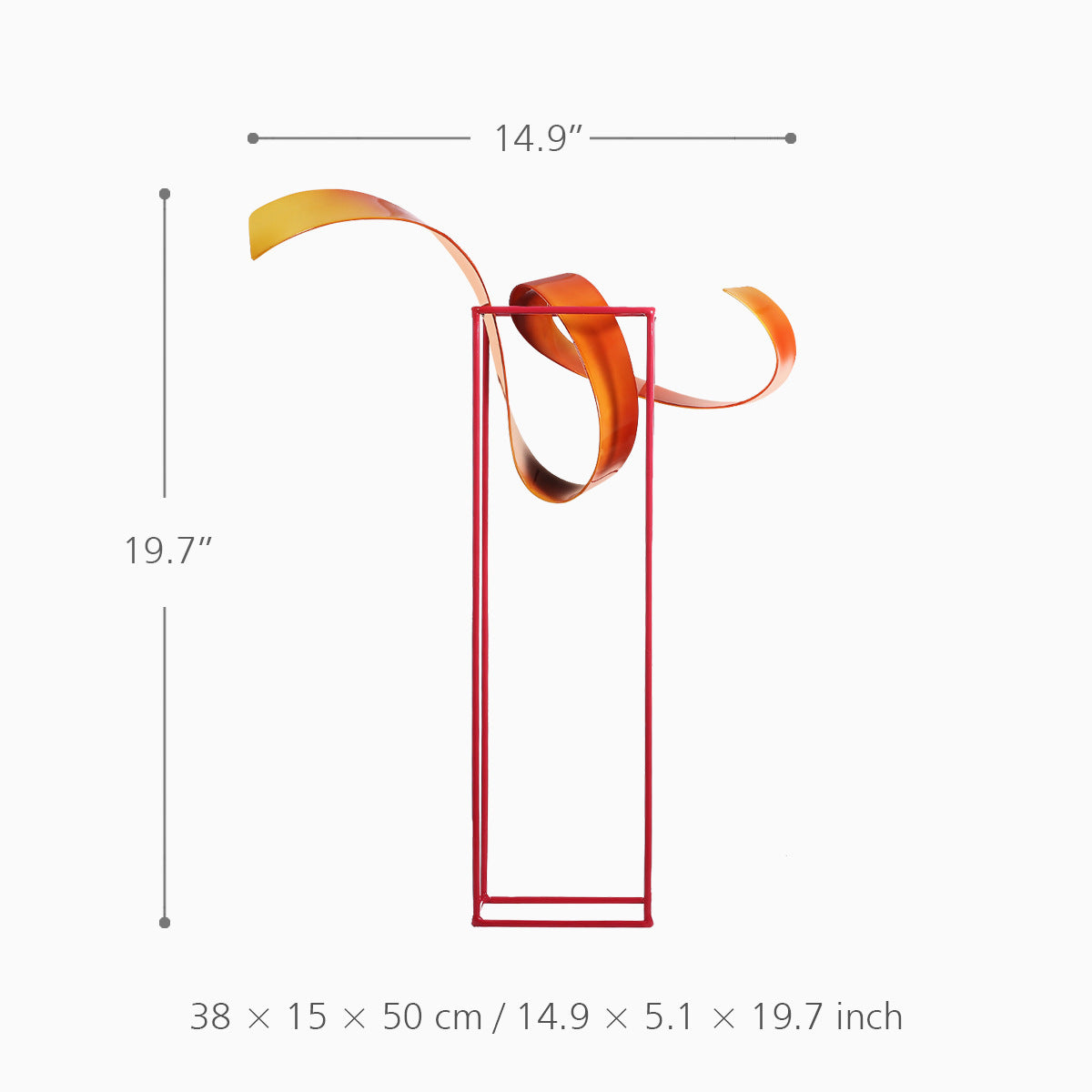 Lyxen™ Ember Flow – Abstract Iron Sculpture