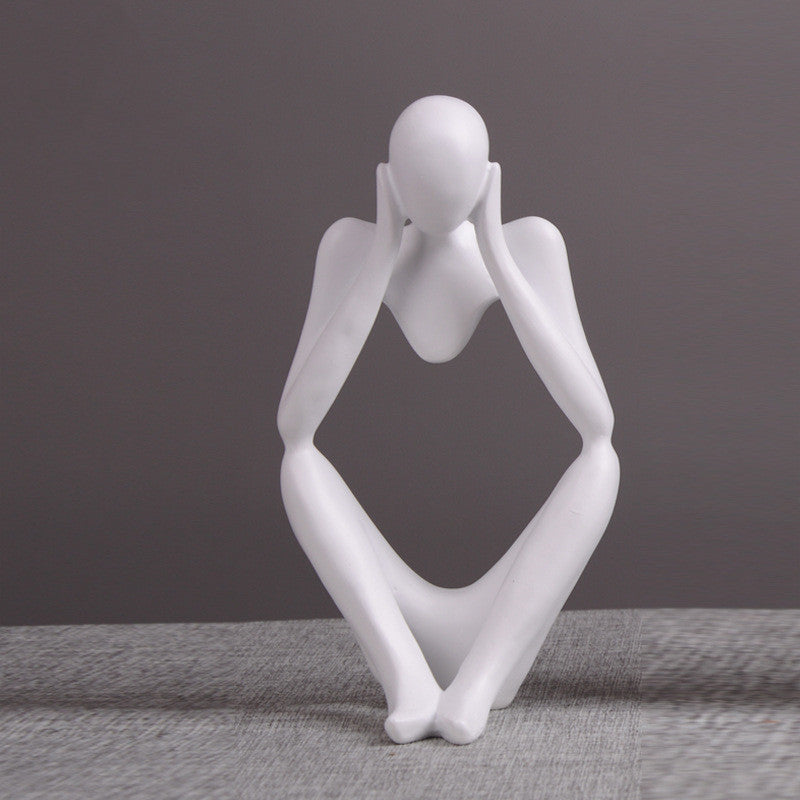 Lyxen Mindform Series – Abstract Thinker Resin Sculptures