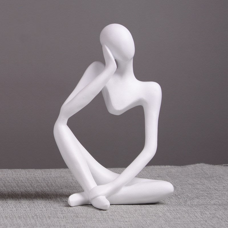 Lyxen Mindform Series – Abstract Thinker Resin Sculptures