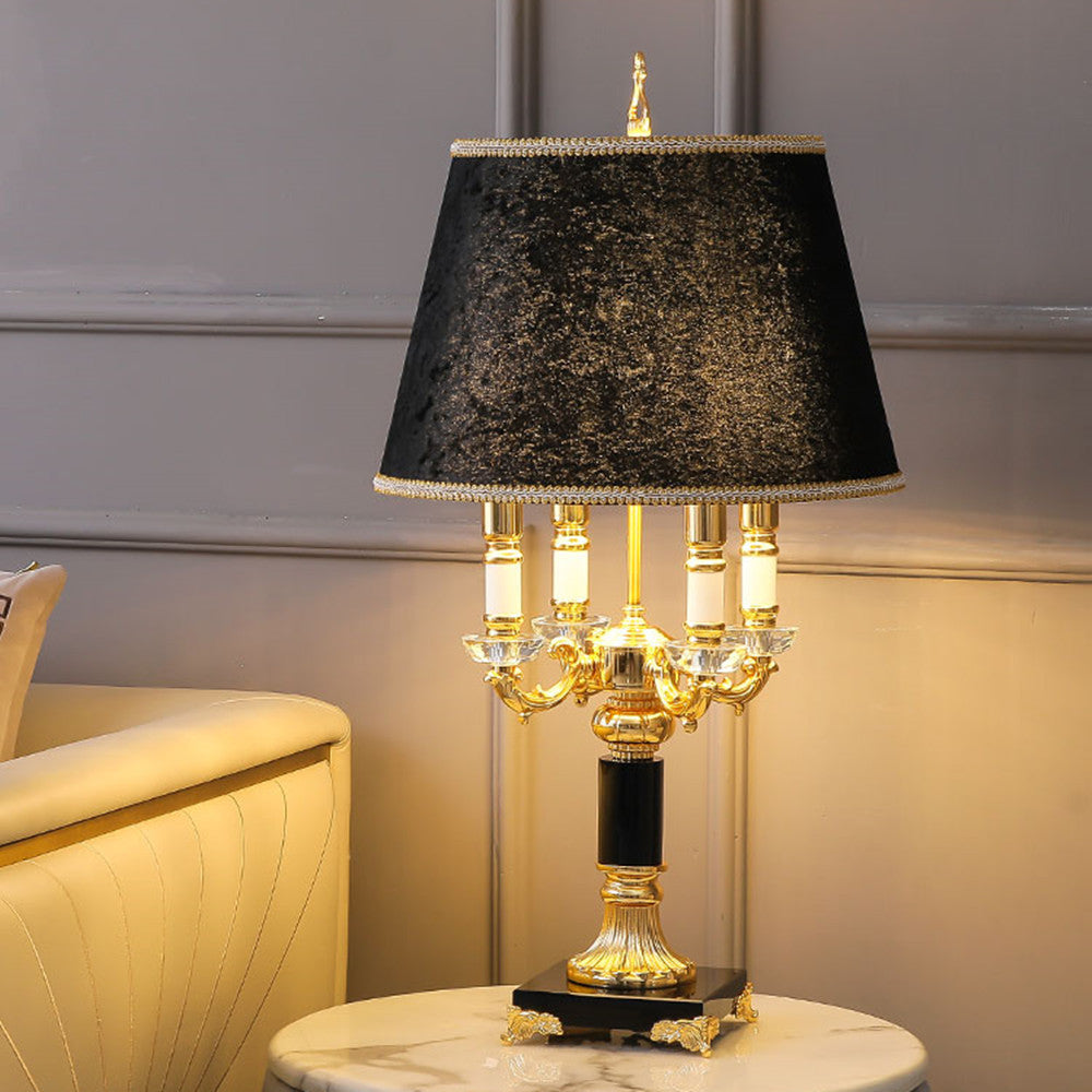 Lyxen Aurelite™ Engraved Alloy Bedside Lamp