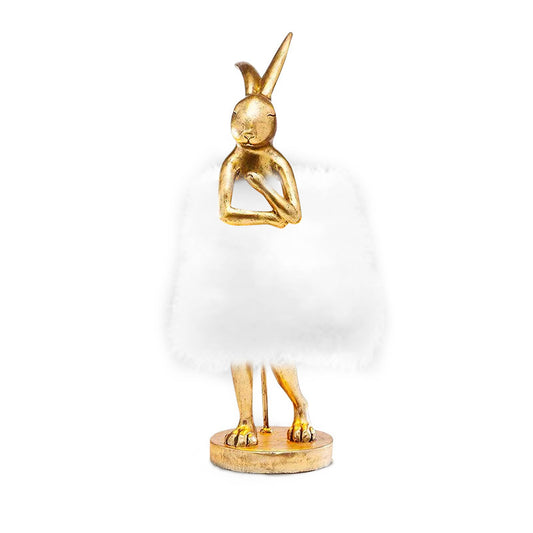 LYXEN™ PlumeRabbit – Feather Table Lamp