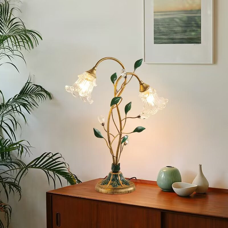 LYXEN™ Bloomcrest – Retro Floral Desk Lamp