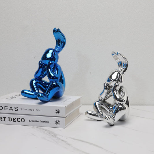 Lyxen Urban Rabbit – Modern Cartoon Resin Sculpture