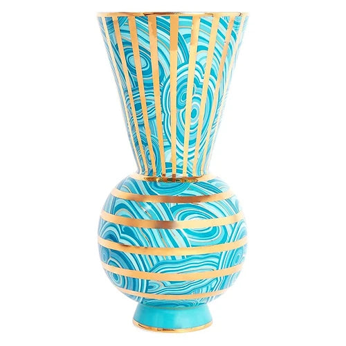 Lyxen™ Solace Crest – European Ceramic Tabletop Vase