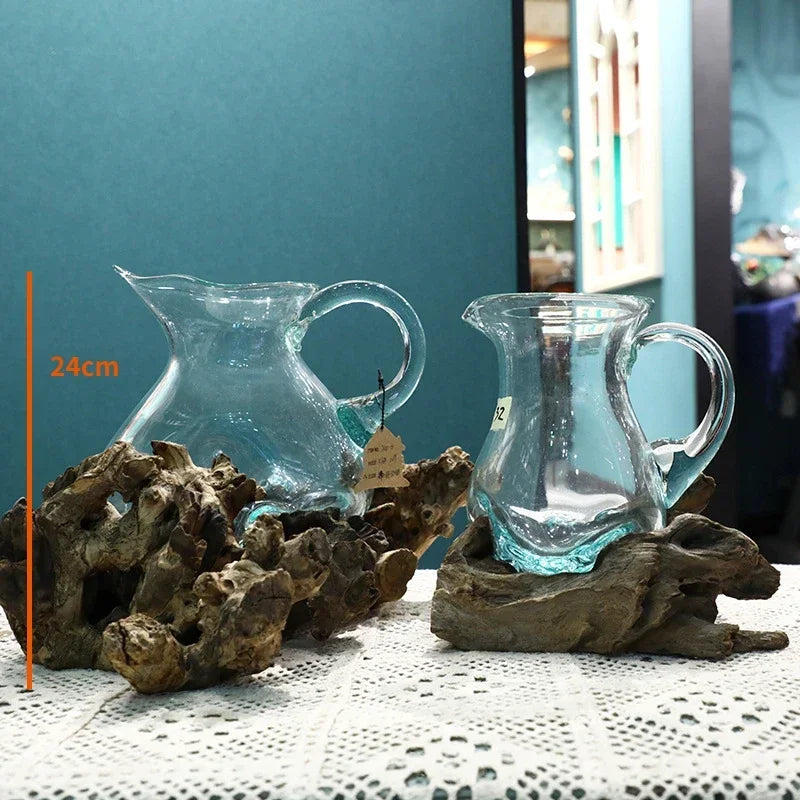 Lyxen™ Arbor Flow – Wooden Hydroponic Vase