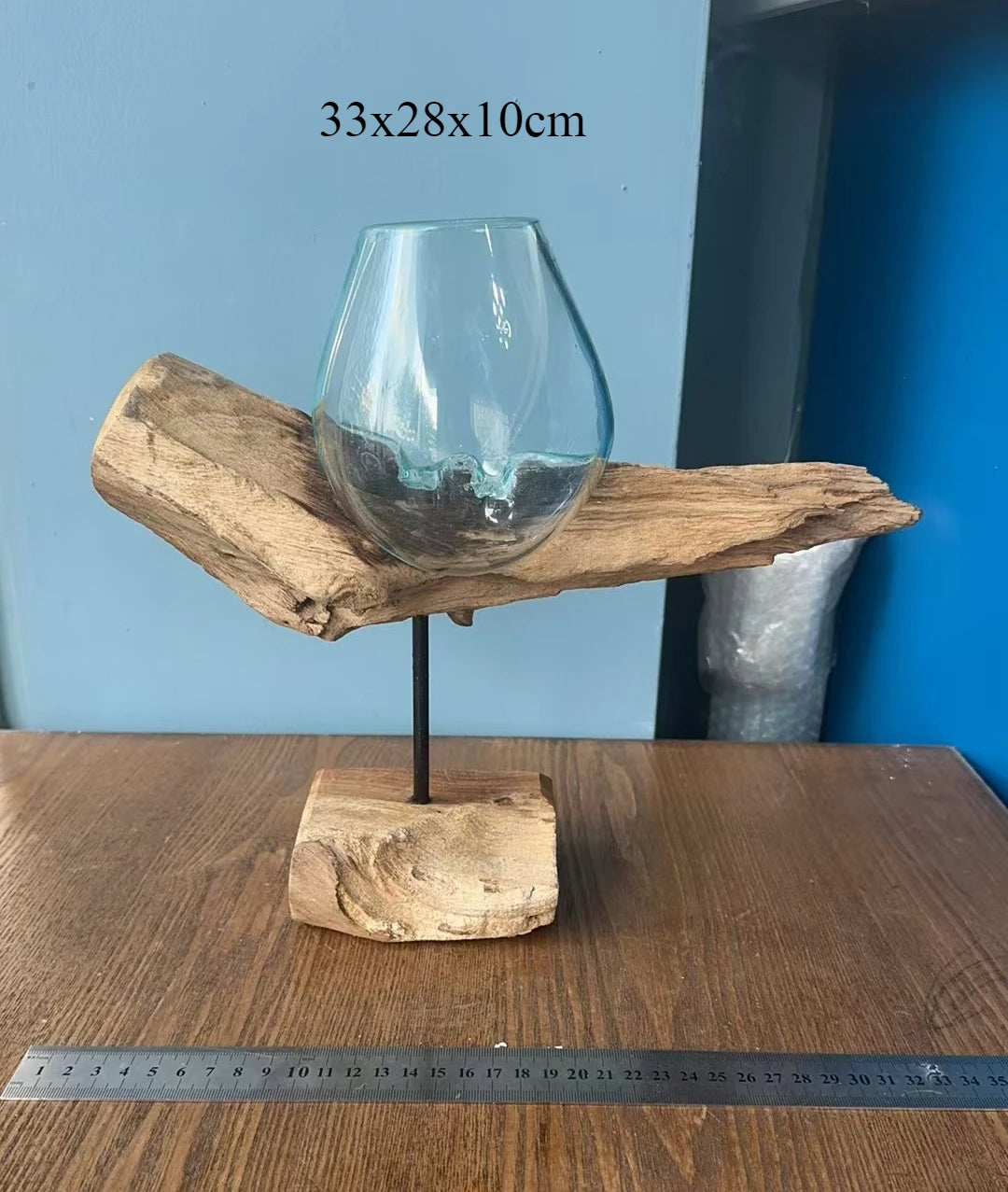 Lyxen™ Arbor Flow – Wooden Hydroponic Vase