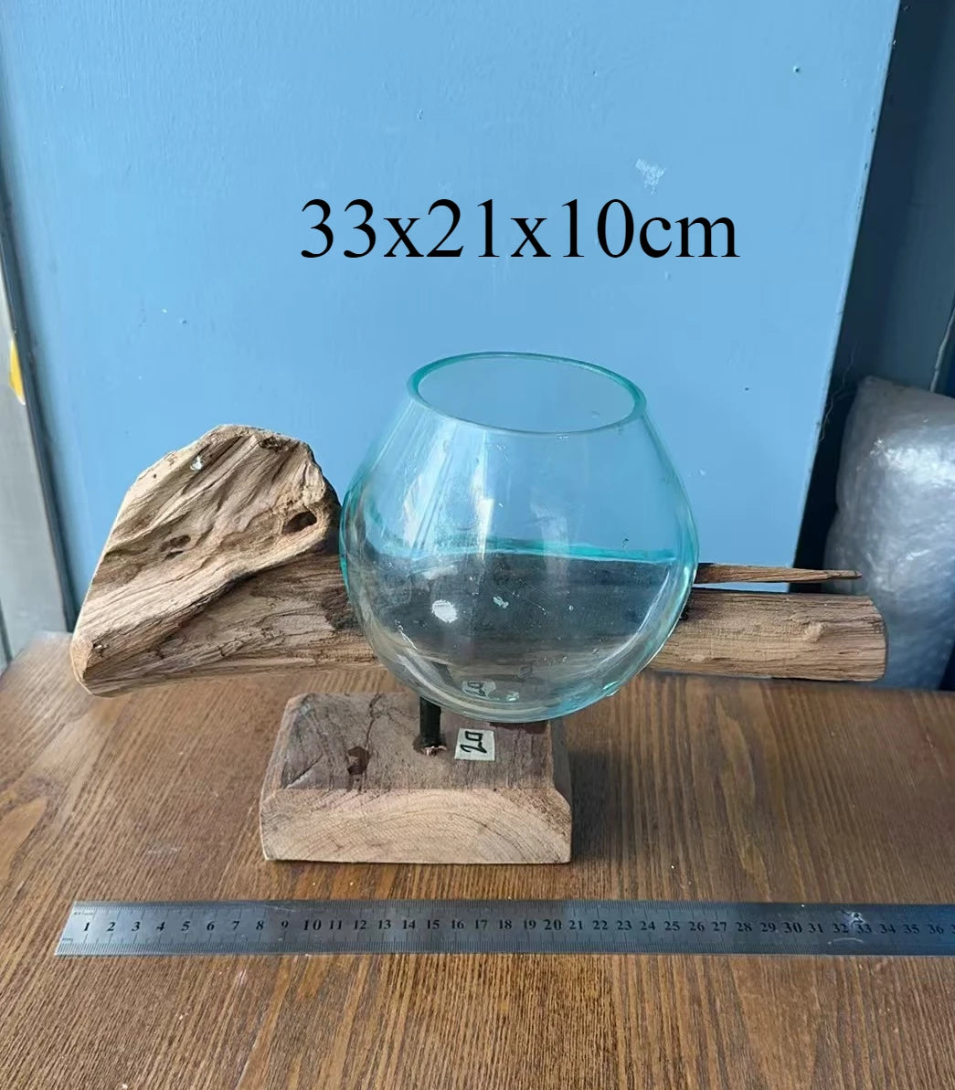 Lyxen™ Arbor Flow – Wooden Hydroponic Vase