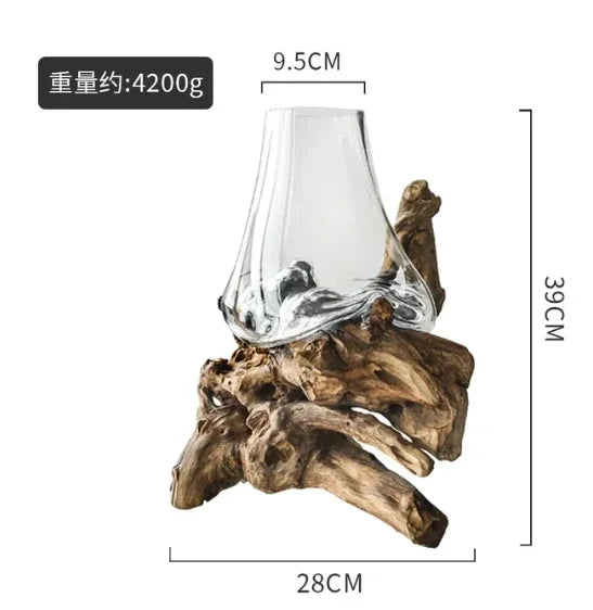 Lyxen™ Arbor Flow – Wooden Hydroponic Vase