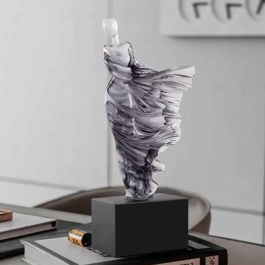 Lyxen™ Celestial Drift – Cloud & Mountain Resin Sculpture