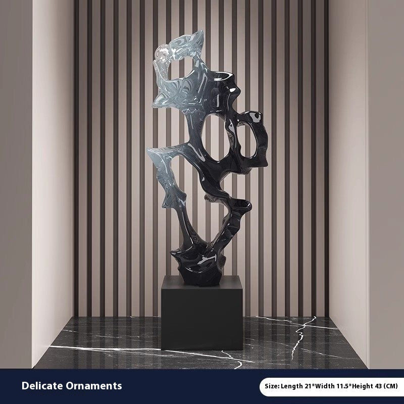 Lyxen™ Celestial Drift – Cloud & Mountain Resin Sculpture