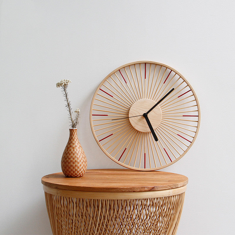 LYXEN ZenTime – Japanese Wood Wall Clock