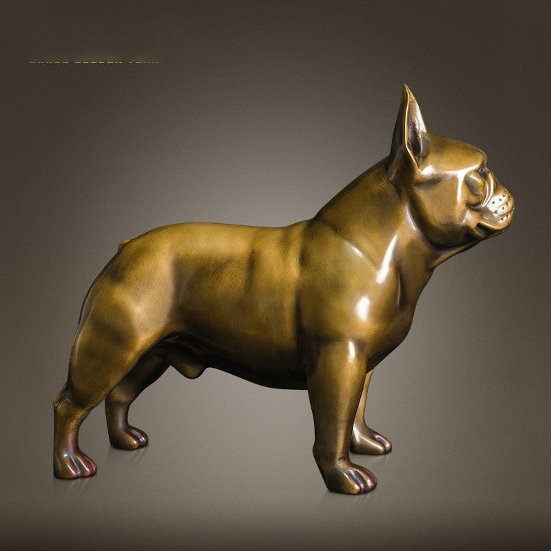 Lyxen™ Bronze Bulldog Sculpture — Modern Guardian Edition