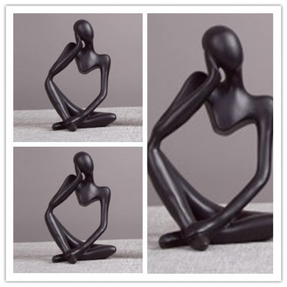 Lyxen Mindform Series – Abstract Thinker Resin Sculptures