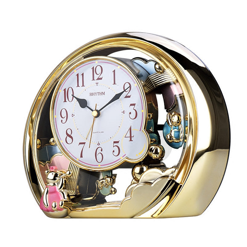 Lyxen LuxePlay™ – European Cartoon Desk Clock | Bedroom & Living Room Ornament