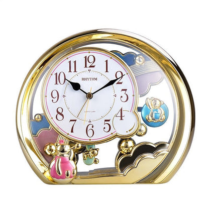 Lyxen LuxePlay™ – European Cartoon Desk Clock | Bedroom & Living Room Ornament