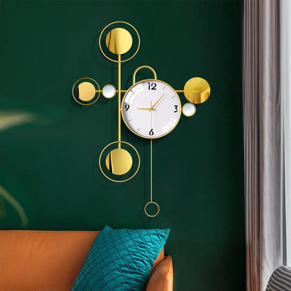 LYXEN™ LuxeWall Deco Clock – Modern Hanging Statement Timepiece