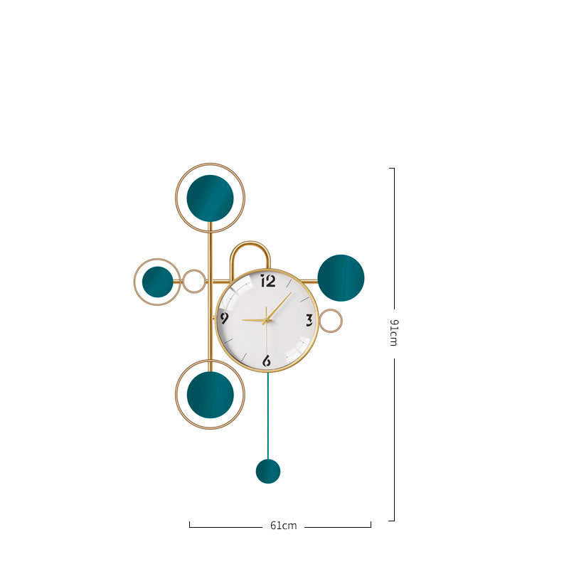 LYXEN™ LuxeWall Deco Clock – Modern Hanging Statement Timepiece