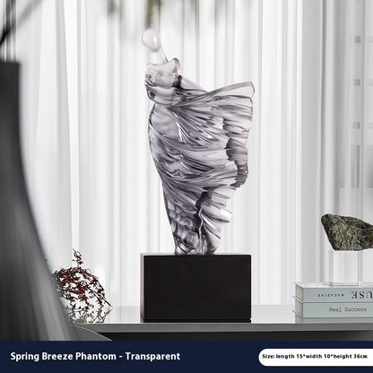 Lyxen™ Celestial Drift – Cloud & Mountain Resin Sculpture