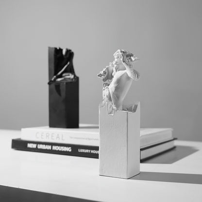 Lyxen Abstract Duo – Modern Art Bookend Sculptures