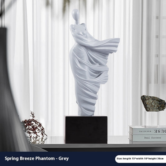 Lyxen™ Celestial Drift – Cloud & Mountain Resin Sculpture