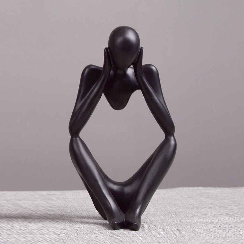Lyxen Mindform Series – Abstract Thinker Resin Sculptures