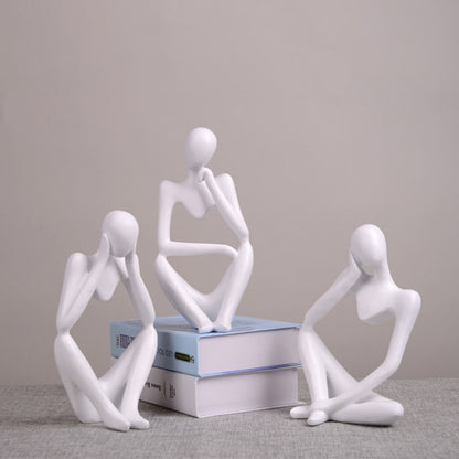 Lyxen Mindform Series – Abstract Thinker Resin Sculptures