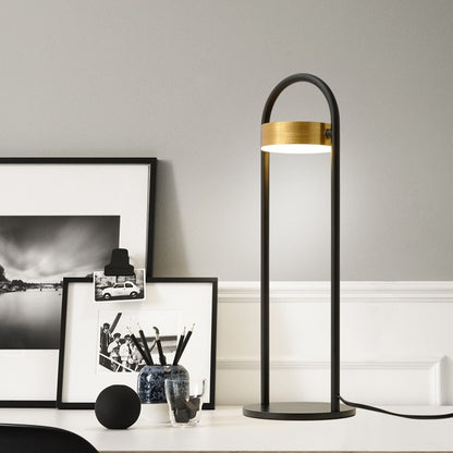 LYXEN™ Luno – Nordic Frosted Glass Table Lamp