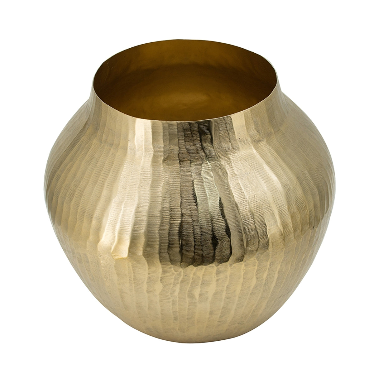 Lyxen™ Golden Horizon – Aluminum Accent Vase
