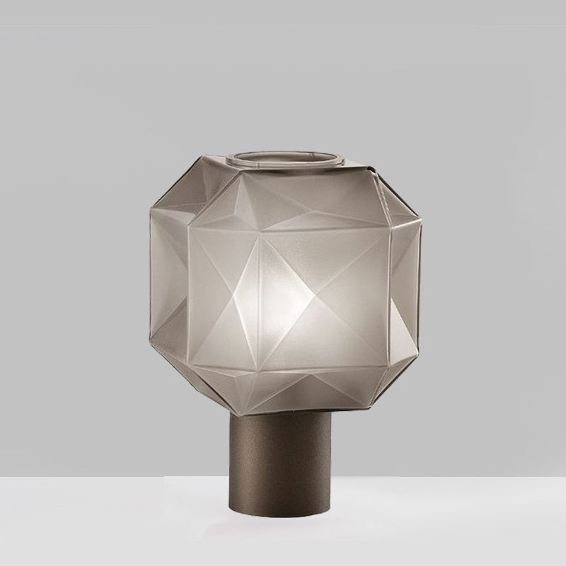 LYXEN™ Lumié – Smoky Glass Art Table Lamp