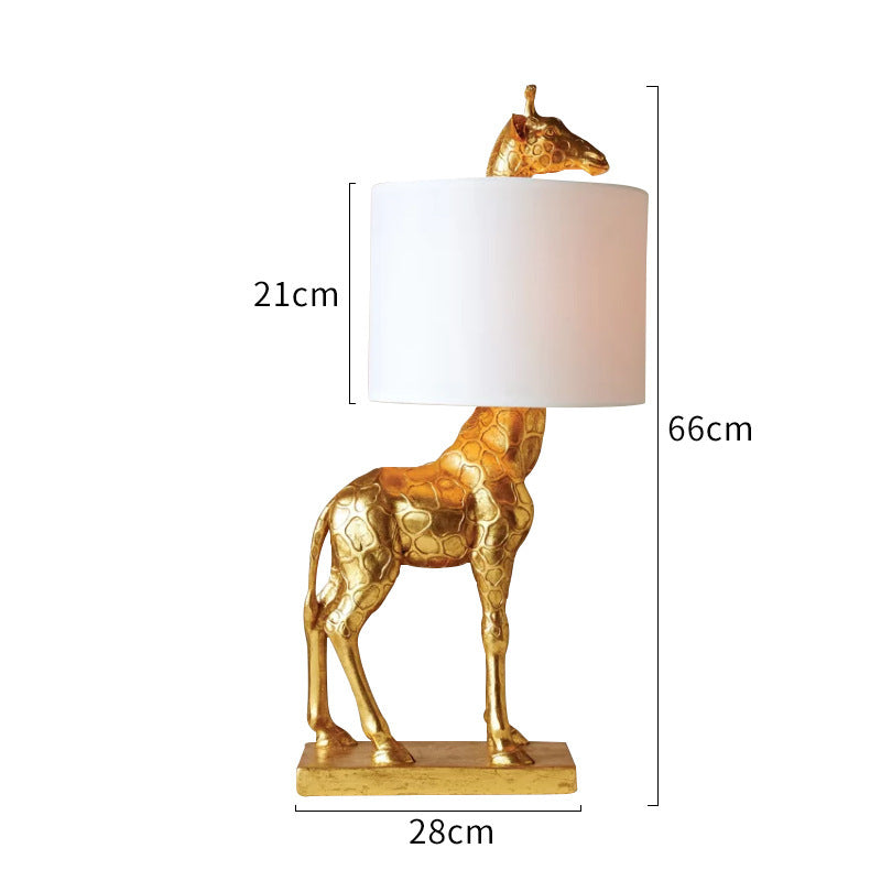 LYXEN™ Talltone – Giraffe Resin Bedside Lamp