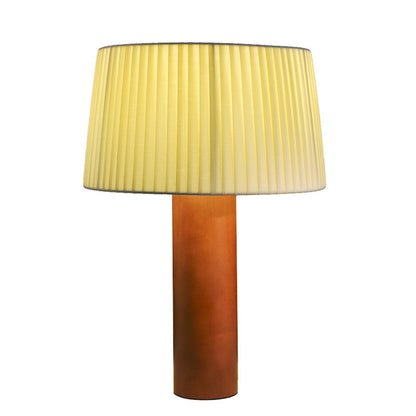 Lyxen PleatGlow – Korean-Style Solid Wood Bedside Lamp