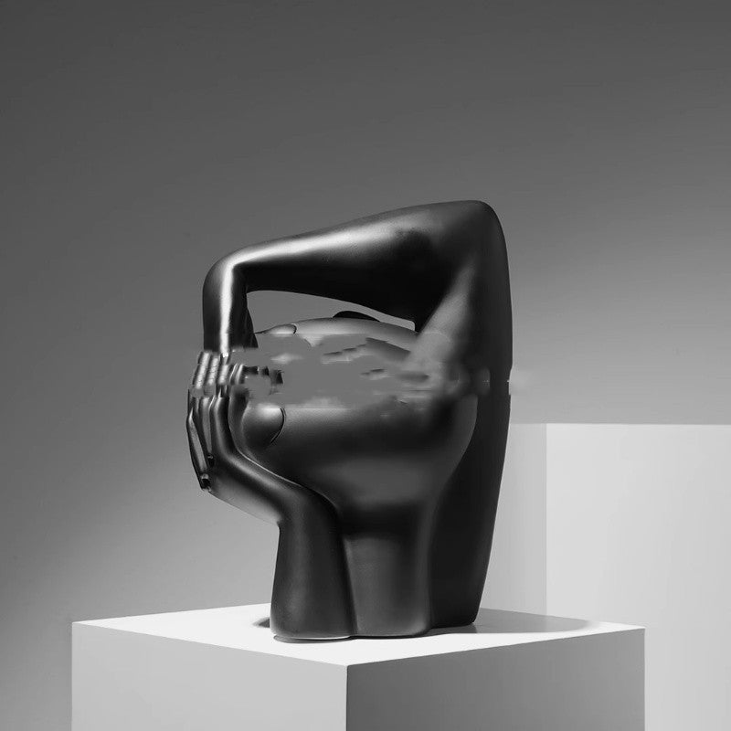Lyxen™ The Thinker — Modern Abstract Portrait Sculpture