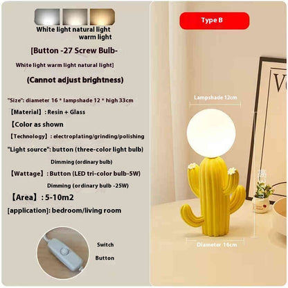 LYXEN™ Cacto – Modern Cactus Bedside Lamp for Kids