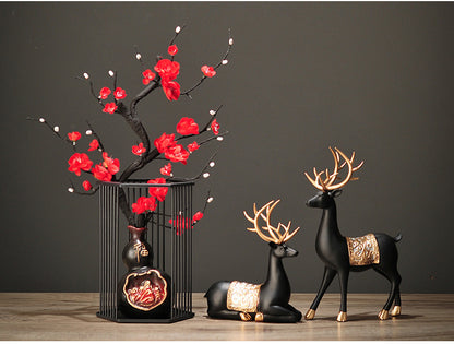 Lyxen White Serenity – Ceramic Deer Sculpture