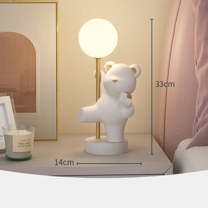 LYXEN™ CuboBear – Decorative Resin Bedside Lamp