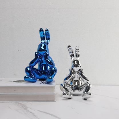 Lyxen Urban Rabbit – Modern Cartoon Resin Sculpture