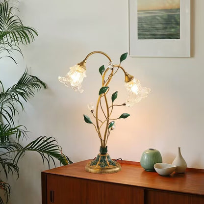 LYXEN™ Bloomcrest – Retro Floral Desk Lamp