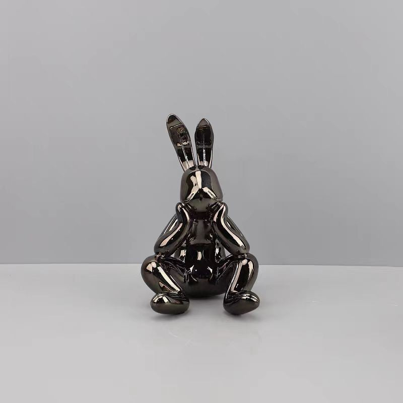 Lyxen Urban Rabbit – Modern Cartoon Resin Sculpture