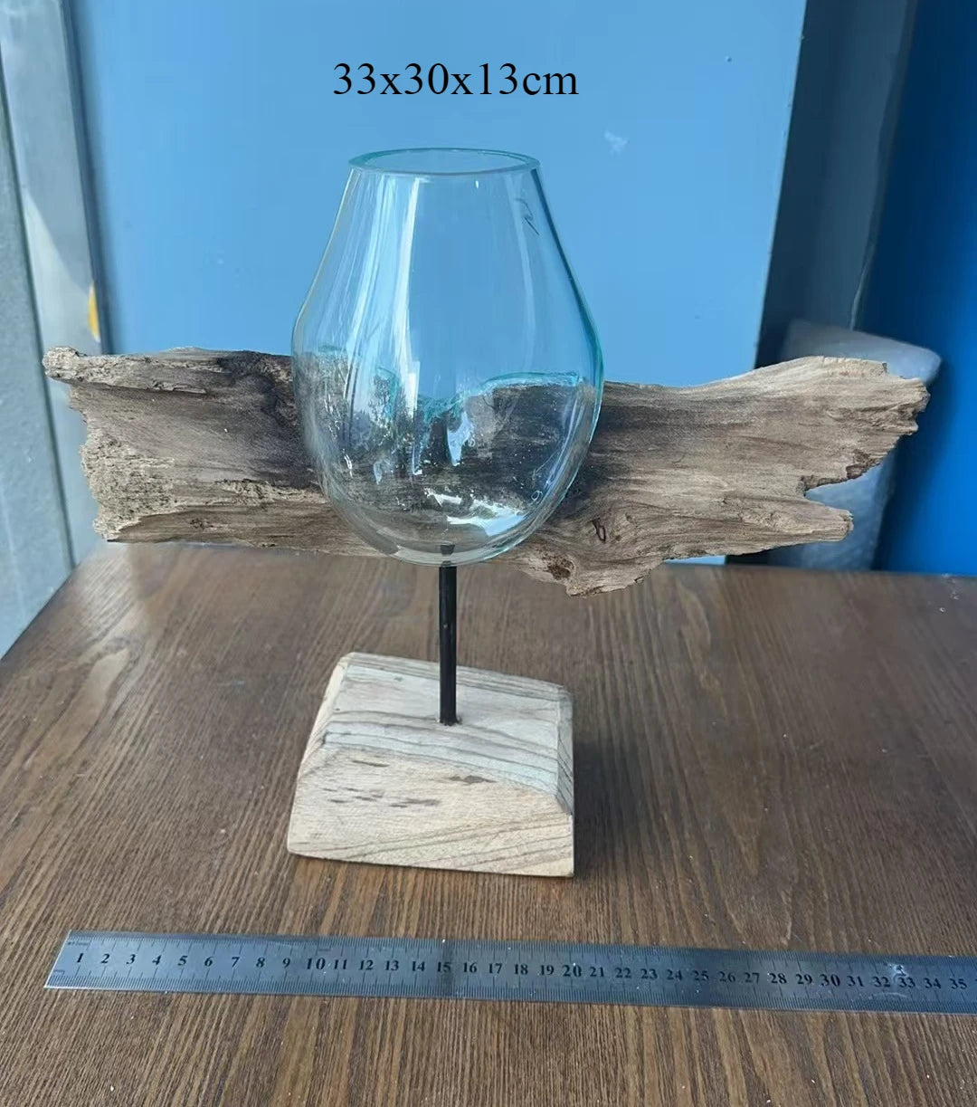 Lyxen™ Arbor Flow – Wooden Hydroponic Vase