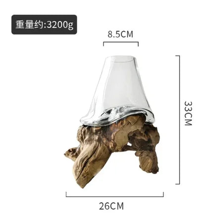 Lyxen™ Arbor Flow – Wooden Hydroponic Vase