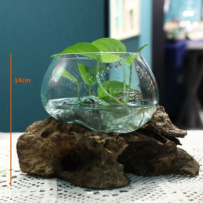 Lyxen™ Arbor Flow – Wooden Hydroponic Vase