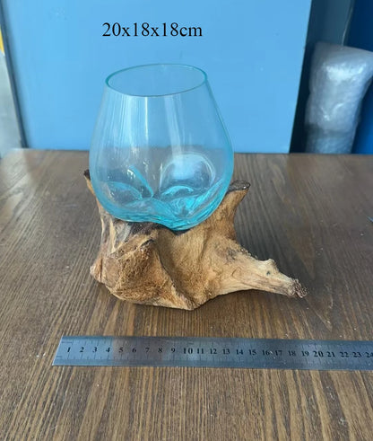 Lyxen™ Arbor Flow – Wooden Hydroponic Vase