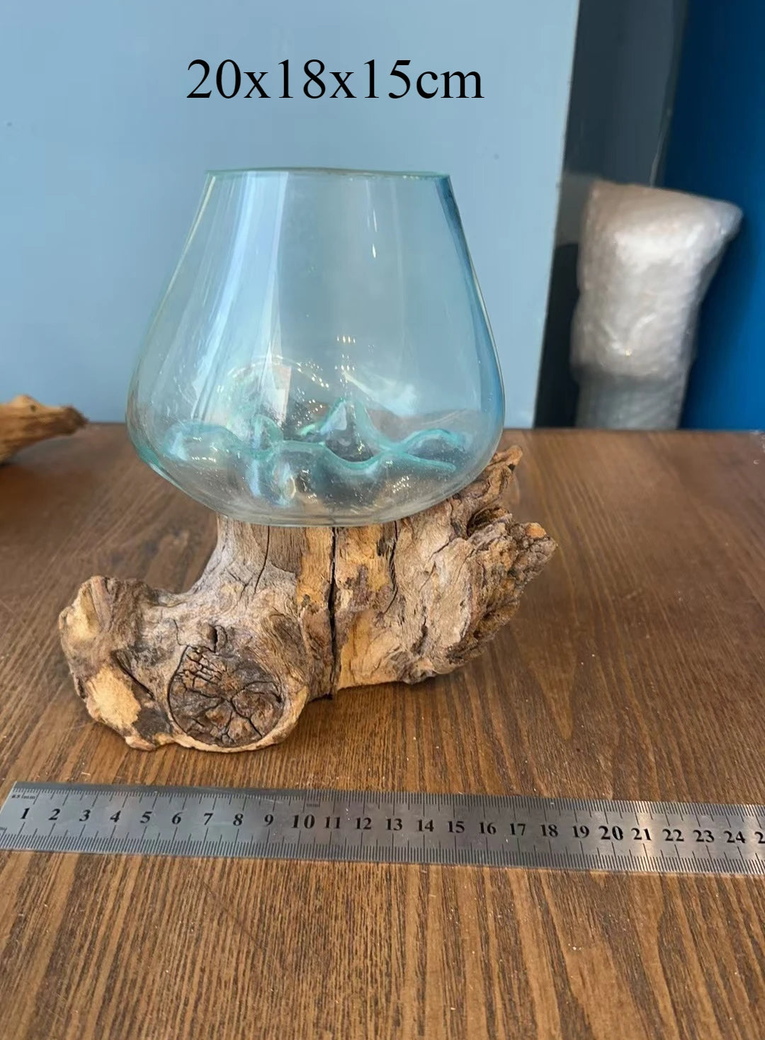 Lyxen™ Arbor Flow – Wooden Hydroponic Vase