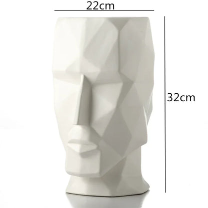 Lyxen™ Silhouette Form – Ceramic & Enamel Sculpture Vase