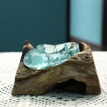 Lyxen™ Arbor Flow – Wooden Hydroponic Vase