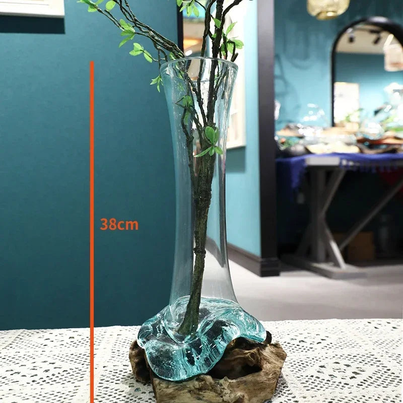 Lyxen™ Arbor Flow – Wooden Hydroponic Vase