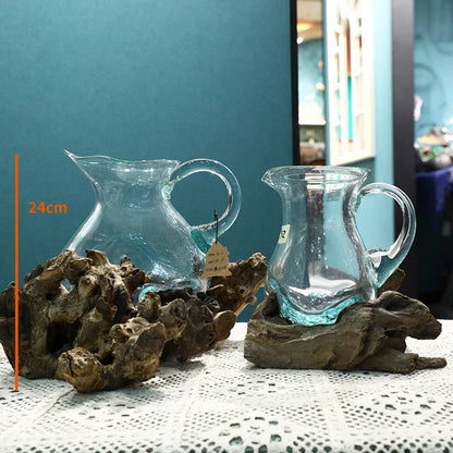 Lyxen™ Arbor Flow – Wooden Hydroponic Vase