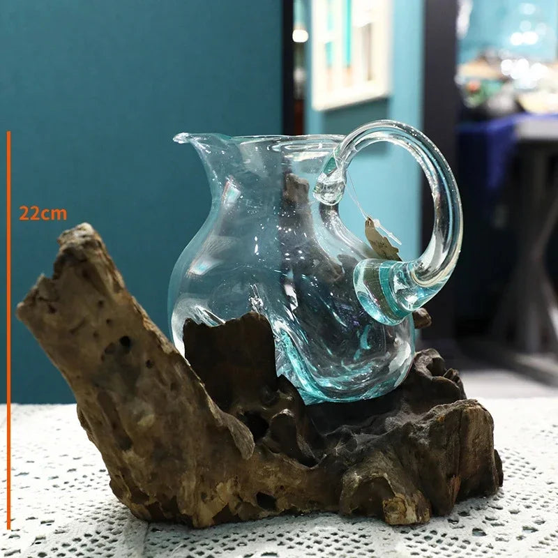 Lyxen™ Arbor Flow – Wooden Hydroponic Vase