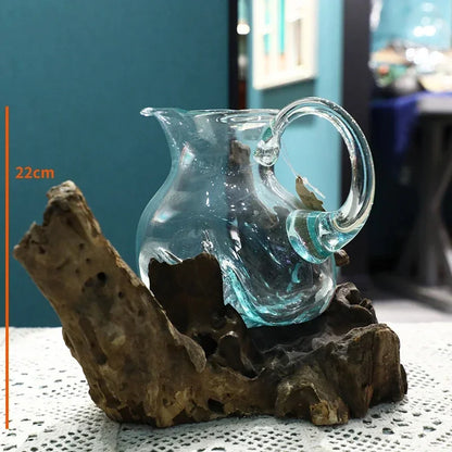 Lyxen™ Arbor Flow – Wooden Hydroponic Vase