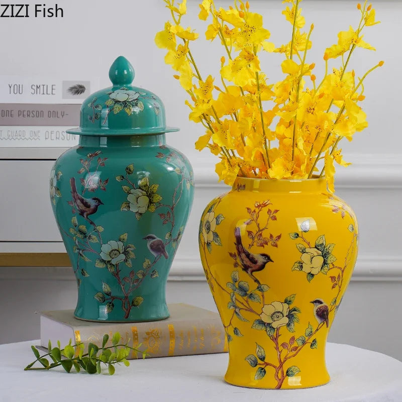 Lyxen™ Riviera Crest – European Ceramic Table Vase